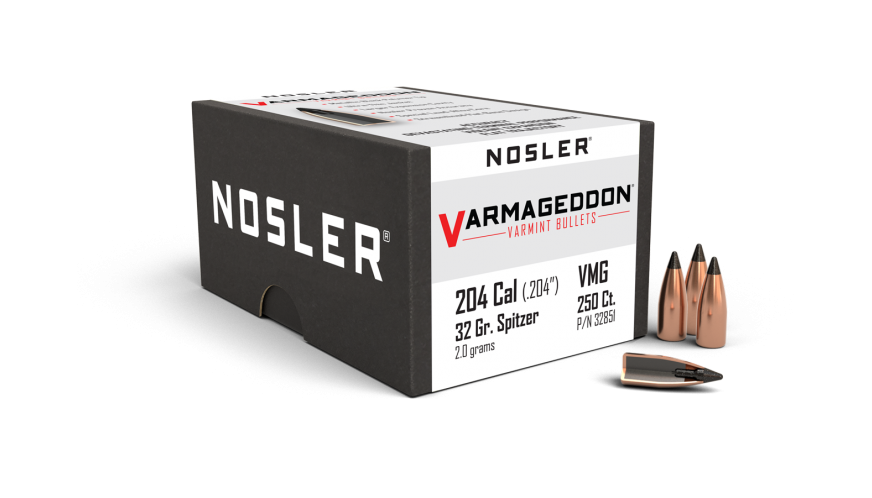 Nosler Varmageddon 20 Cal 32gr Projectiles - 250pk -  - Mansfield Hunting & Fishing - Products to prepare for Corona Virus