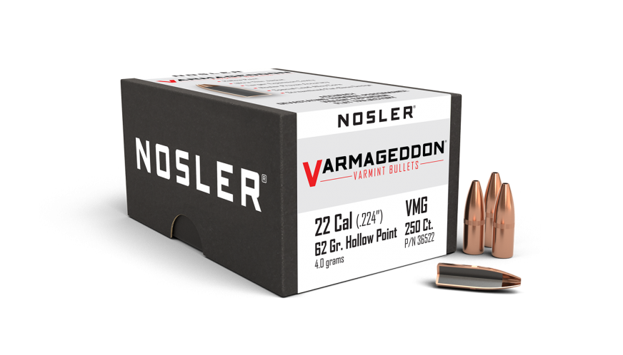 Nosler Varmaggedon 22cal 62gr Projectiles - 250pk -  - Mansfield Hunting & Fishing - Products to prepare for Corona Virus