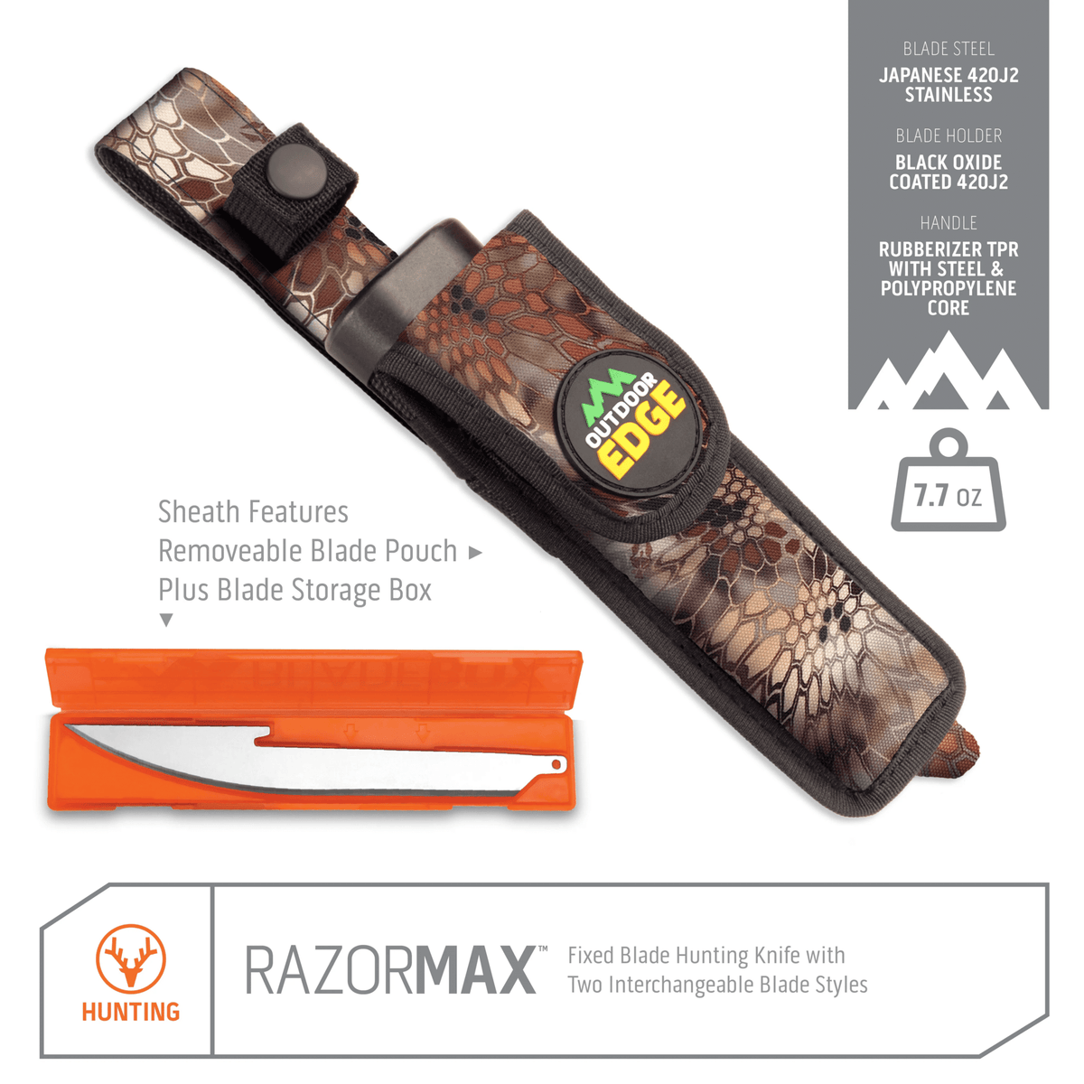 Outdoor Edge Razormax Orange - - Mansfield Hunting & Fishing - Products to prepare for Corona Virus