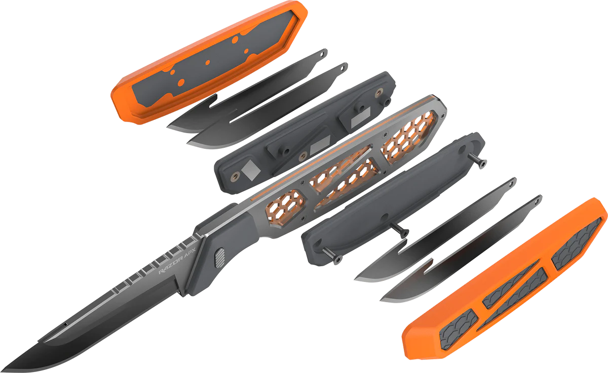 Outdoor Edge Razor APX 2.5" Titanium Coated Frame - - Mansfield Hunting & Fishing - Products to prepare for Corona Virus