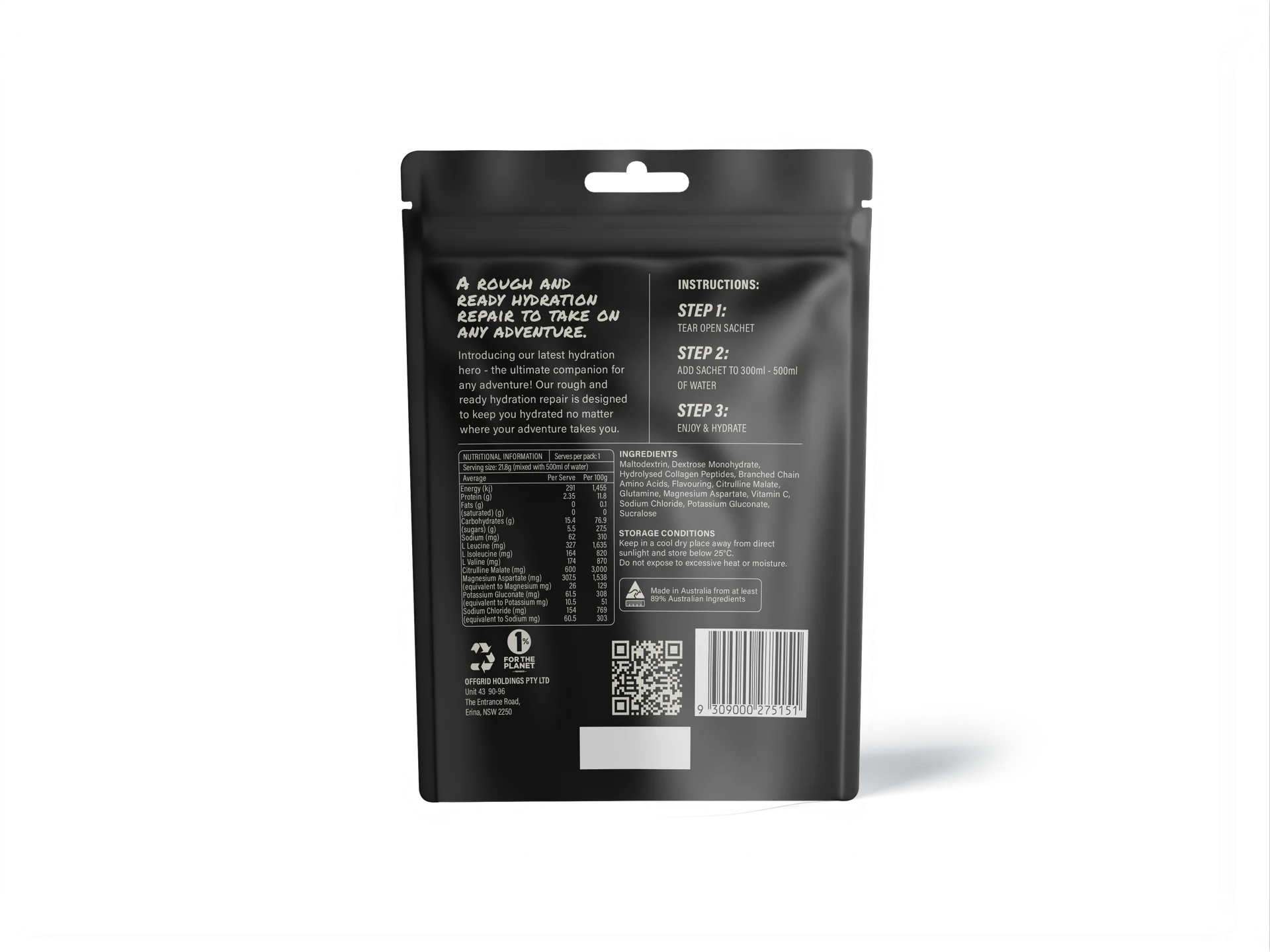 Offgrid Provisions Wetlands Hydration Passionfruit