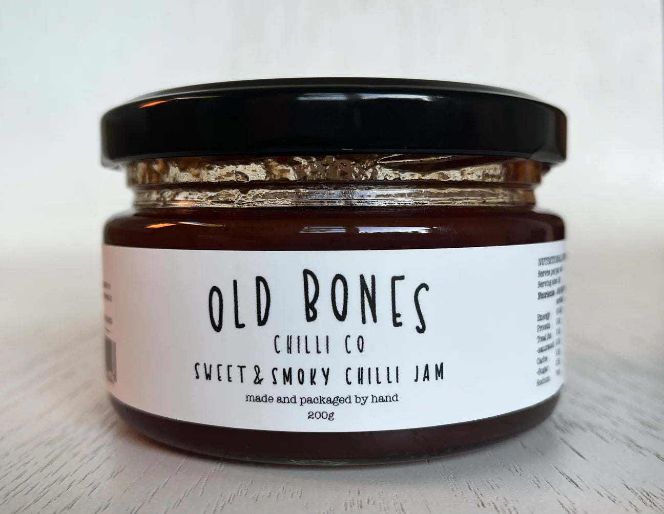 Old Bones Sweet & Smoky Chilli Jam - 200g - - Mansfield Hunting & Fishing - Products to prepare for Corona Virus