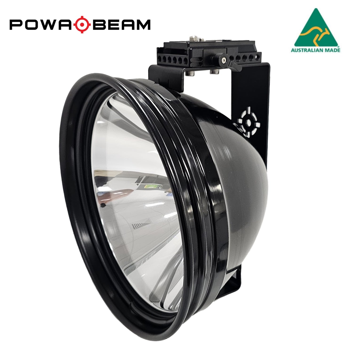 Powa Beam Thermal Mount Pro 245mm 9inch QH 12V 100W With Bracket - - Mansfield Hunting & Fishing - Products to prepare for Corona Virus