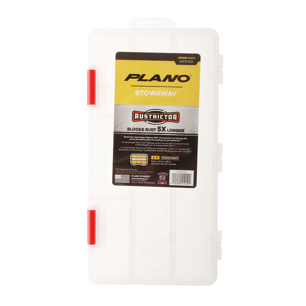 Plano Stowaway Rustrictor 3500 Tackle Box - 23.2cm x 12.7cm x 3.2cm -  - Mansfield Hunting & Fishing - Products to prepare for Corona Virus