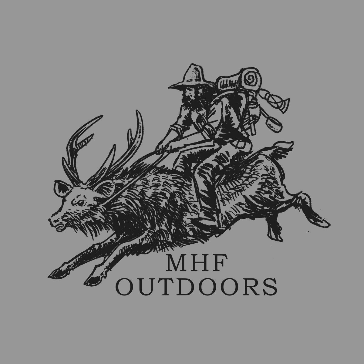 MHF Mens Yee Haw Tee - Shadow - - Mansfield Hunting & Fishing - Products to prepare for Corona Virus
