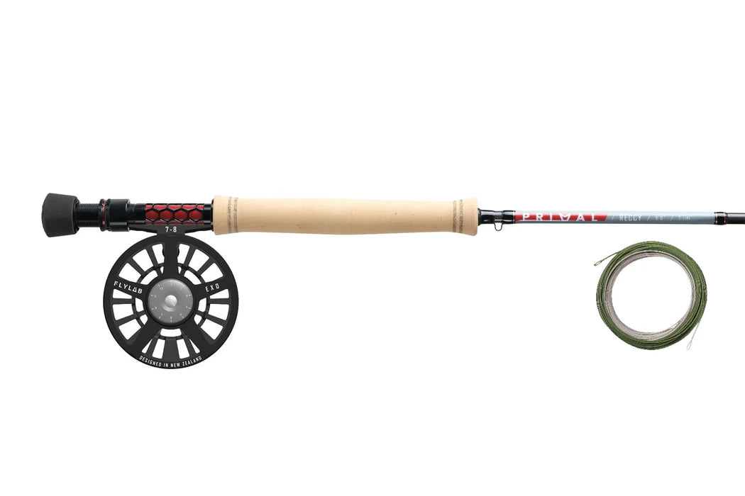 Primal Reccy Fly Fishing Combo With Exo Reel - 9FT 6WT 4 PC - Mansfield Hunting & Fishing - Products to prepare for Corona Virus