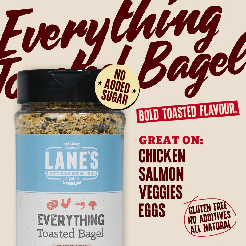 Lanes BBQ Everything Toasted Bagel 130g - - Mansfield Hunting & Fishing - Products to prepare for Corona Virus