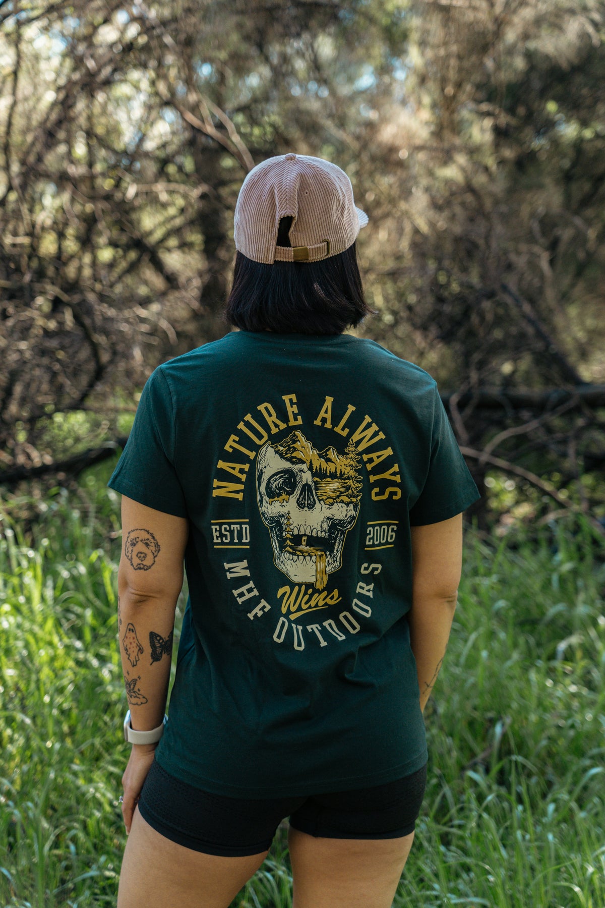 MHF Womens Nature Always Tee - Pine Green
