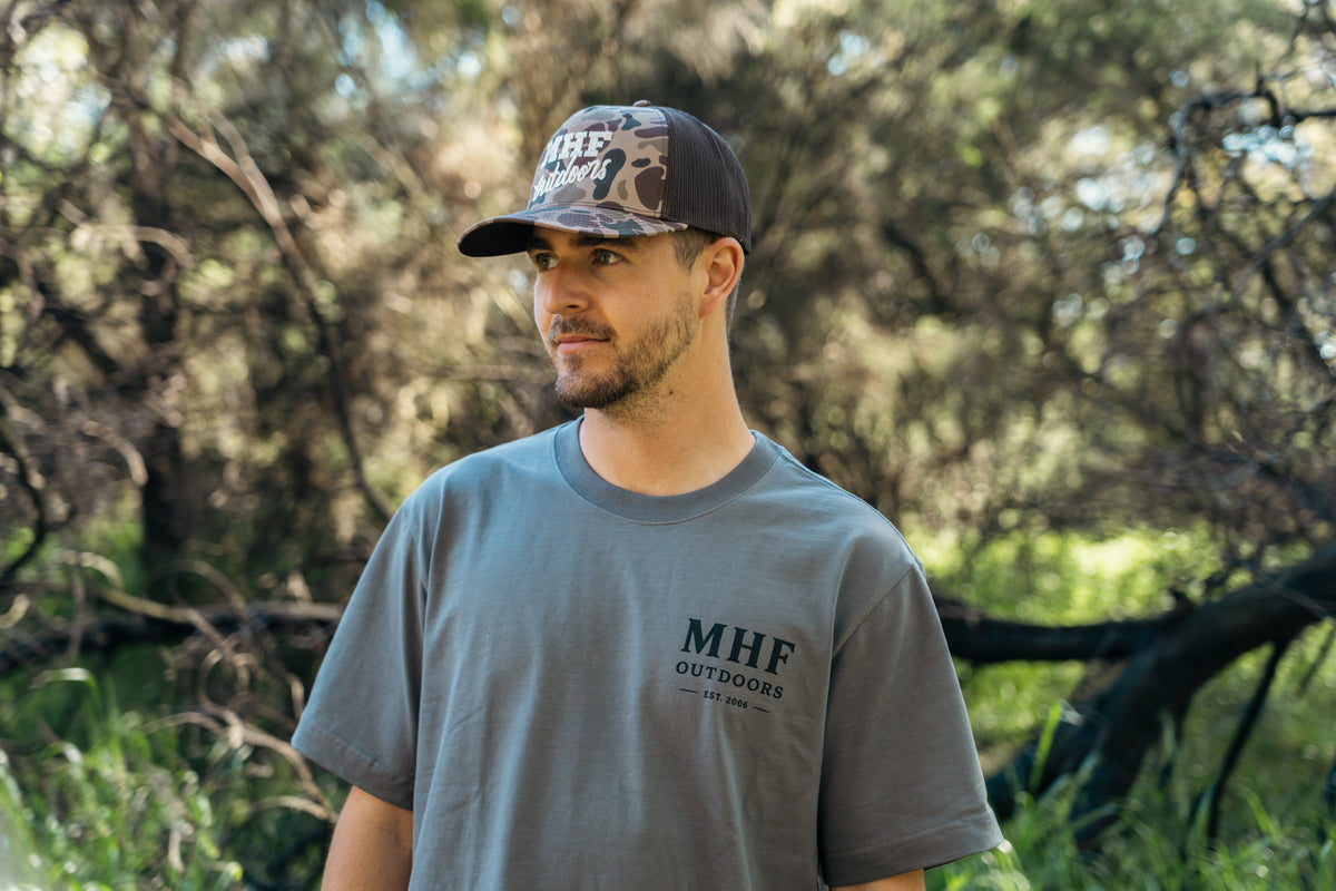 MHF Mens Yee Haw Tee - Shadow - - Mansfield Hunting & Fishing - Products to prepare for Corona Virus