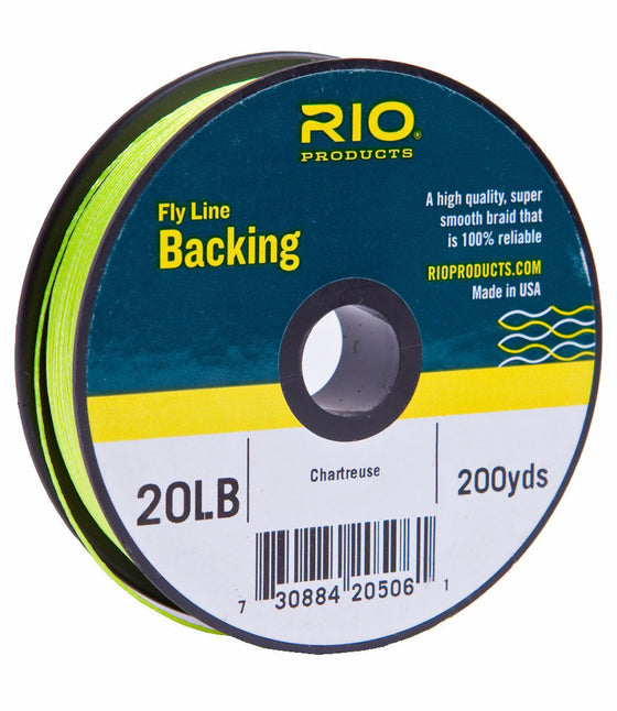 Rio Fly Line Backing 20lb 100m - CHARTREUSE - Mansfield Hunting & Fishing - Products to prepare for Corona Virus