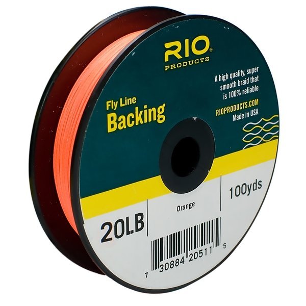 Rio Fly Line Backing 20lb 100m - ORANGE - Mansfield Hunting & Fishing - Products to prepare for Corona Virus