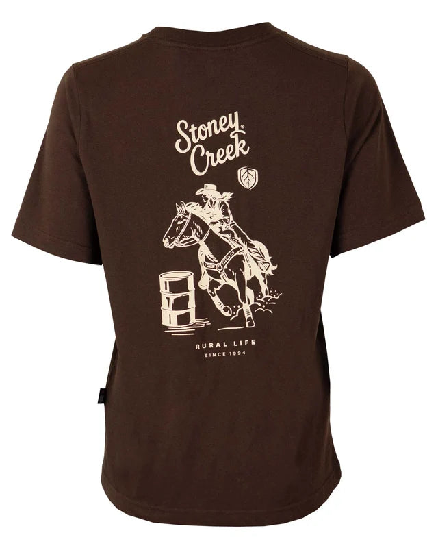 Stoney Creek Womens Rural Life Barrell Racing Tee