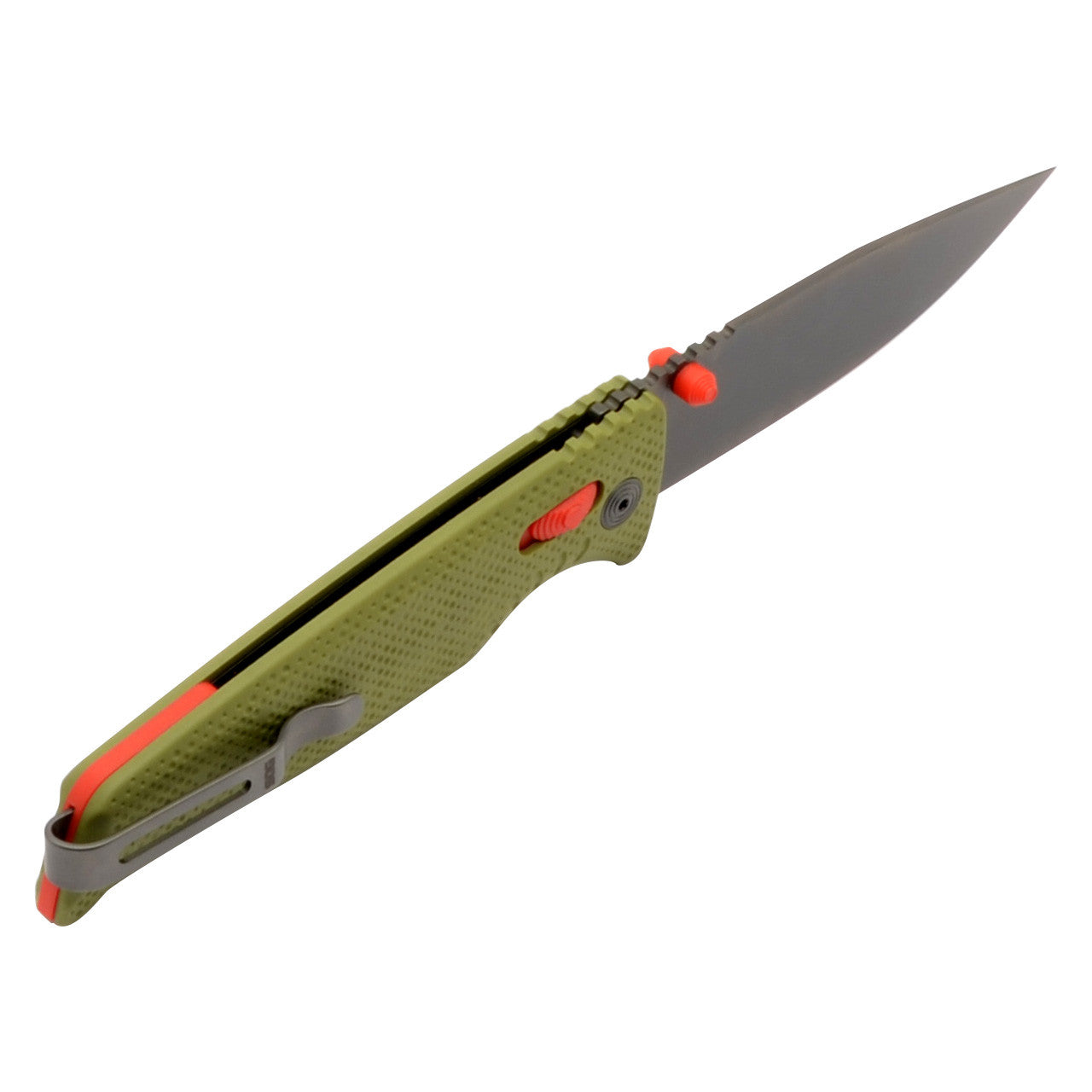 SOG Altair XR Folding Knife - FIELD GREEN/CANYON RED - Mansfield Hunting & Fishing - Products to prepare for Corona Virus