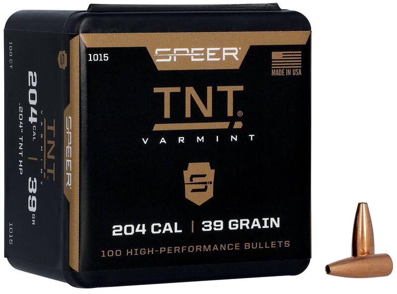 Speer 204 39gr TNT 100pk Projectiles -  - Mansfield Hunting & Fishing - Products to prepare for Corona Virus