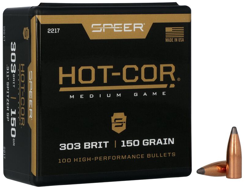 Speer Hot-Cor 303 Cal 150gr Spitzer Projectiles