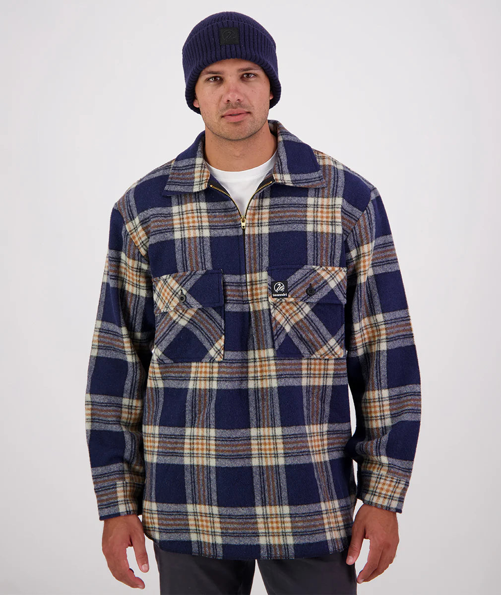 Swanndri Ranger Bush Shirt - Atlantic Check - - Mansfield Hunting & Fishing - Products to prepare for Corona Virus