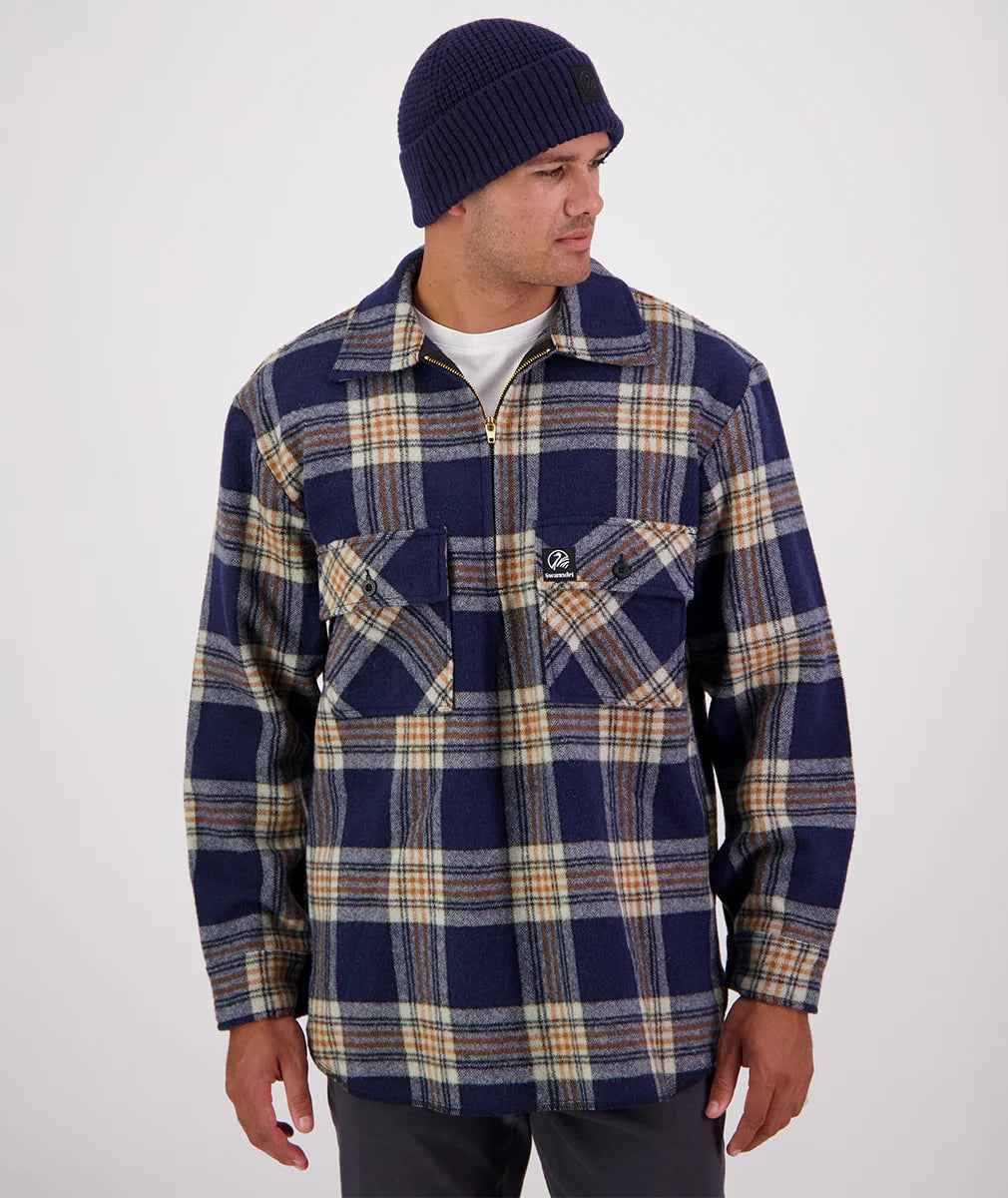 Swanndri Ranger Bush Shirt - Atlantic Check - XS / ATLANTIC CHECK - Mansfield Hunting & Fishing - Products to prepare for Corona Virus
