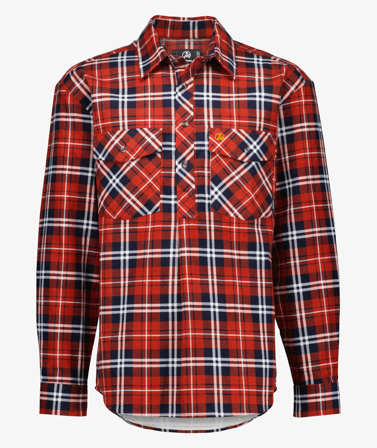 Swanndri Egmont Half Button Flannelette Shirt - Twin Pack - Sage/Rata - - Mansfield Hunting & Fishing - Products to prepare for Corona Virus