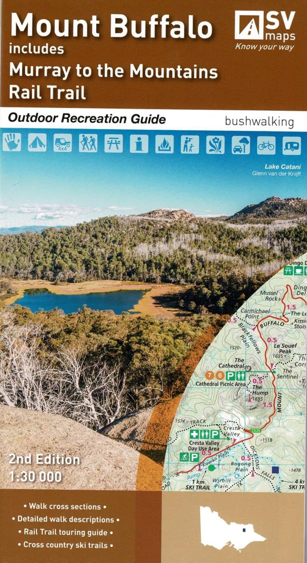 SV Maps - Mount Buffalo 2nd Edition - - Mansfield Hunting & Fishing - Products to prepare for Corona Virus