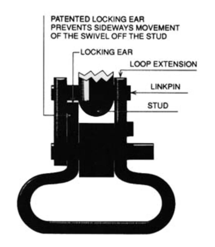 Bonnie Packer Stainless Safari Swivels - 2pk - - Mansfield Hunting & Fishing - Products to prepare for Corona Virus