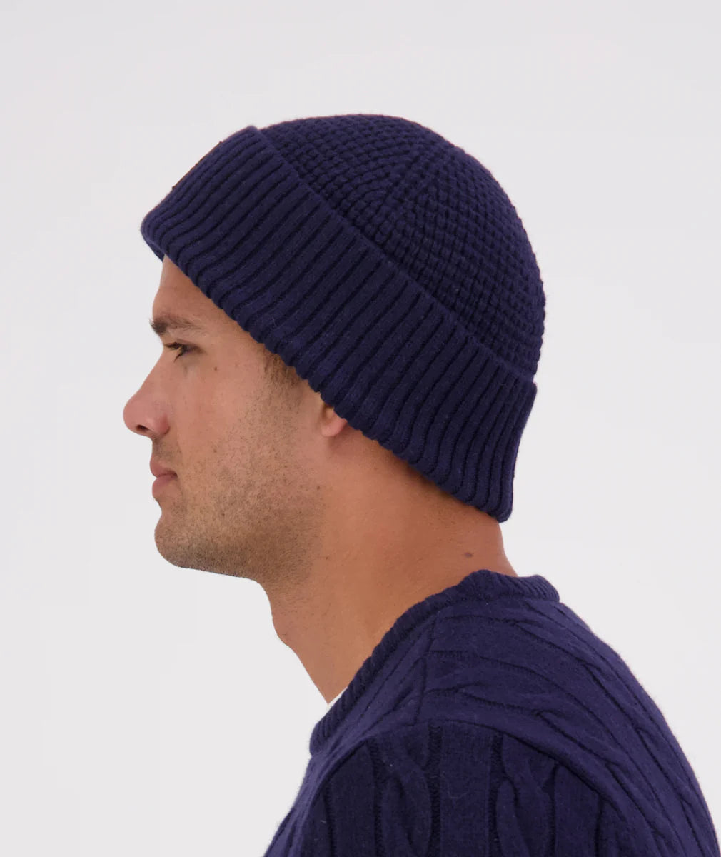 Swanndri Newton Wool Beanie - Navy - - Mansfield Hunting & Fishing - Products to prepare for Corona Virus
