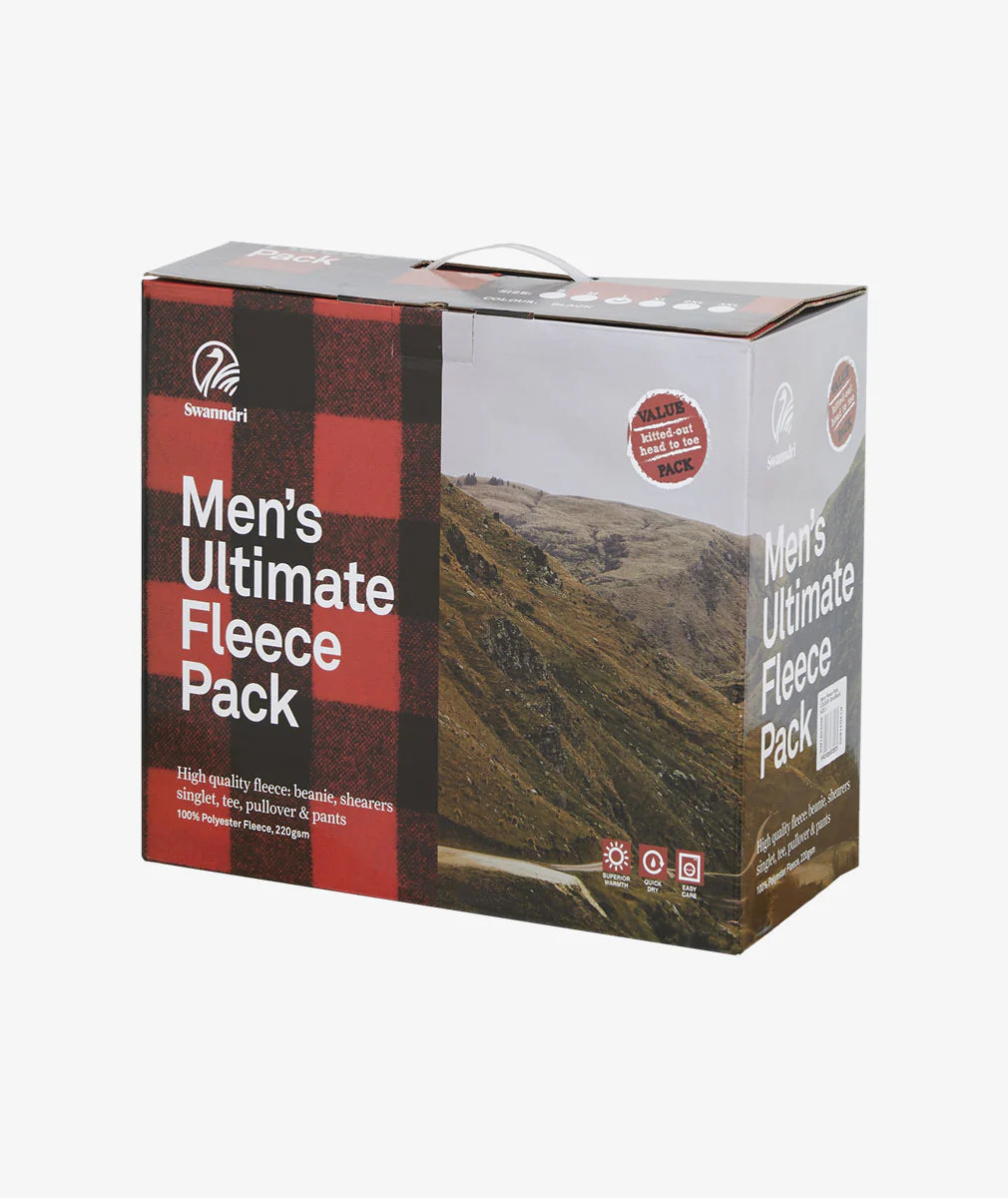 Swanndri Adults Fleece Pack Black/Olive - - Mansfield Hunting & Fishing - Products to prepare for Corona Virus