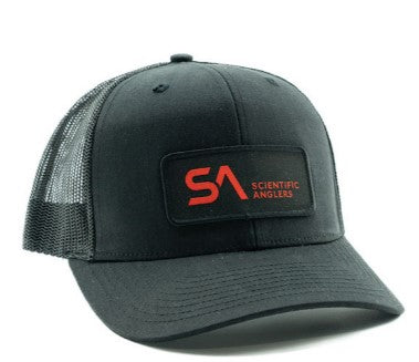 Scientific Anglers Trucker - SA Patch - BLACK - Mansfield Hunting & Fishing - Products to prepare for Corona Virus