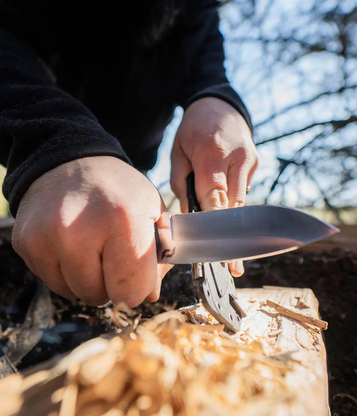 Schrade Exertion Drop Point Fixed With Sheath - - Mansfield Hunting & Fishing - Products to prepare for Corona Virus