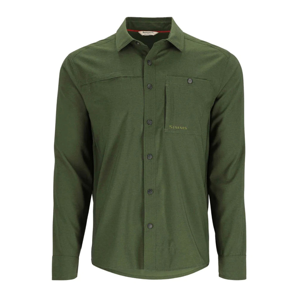 Simms Challenger LS Shirt - 2XL / RIFFLE GREEN - Mansfield Hunting & Fishing - Products to prepare for Corona Virus