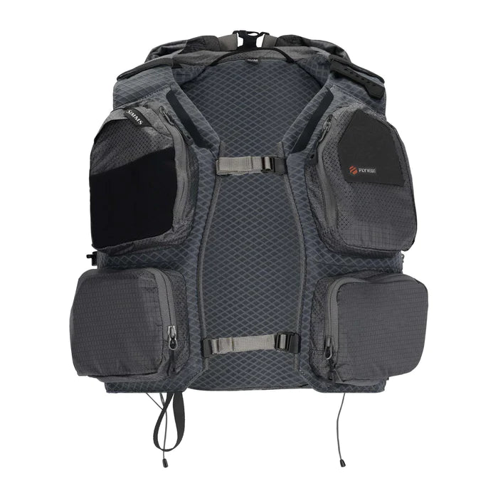 Simms Flyweight Vest Pack - L/XL / SMOKE - Mansfield Hunting & Fishing - Products to prepare for Corona Virus