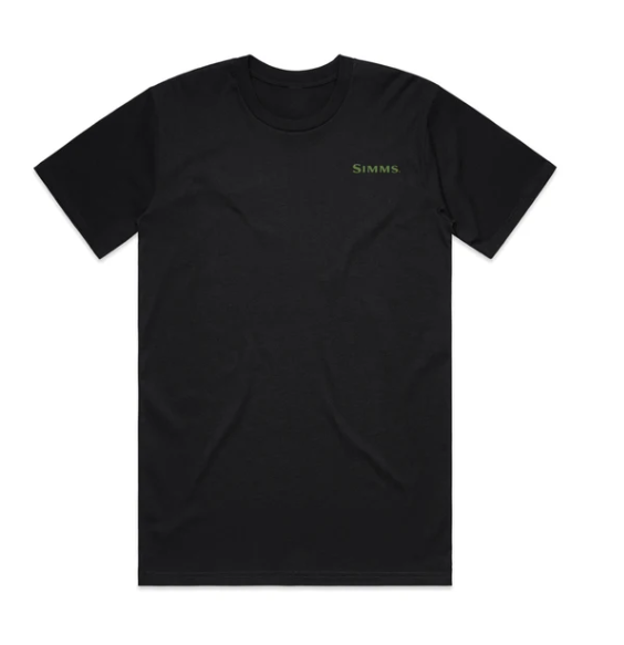 Simms 26 Brown Trout Tee - Black - - Mansfield Hunting & Fishing - Products to prepare for Corona Virus