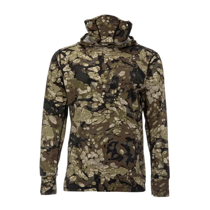 Simms Solarflex Guide Hoody - LARGE / REGIMENT CAMO OLIVE DRAB - Mansfield Hunting & Fishing - Products to prepare for Corona Virus