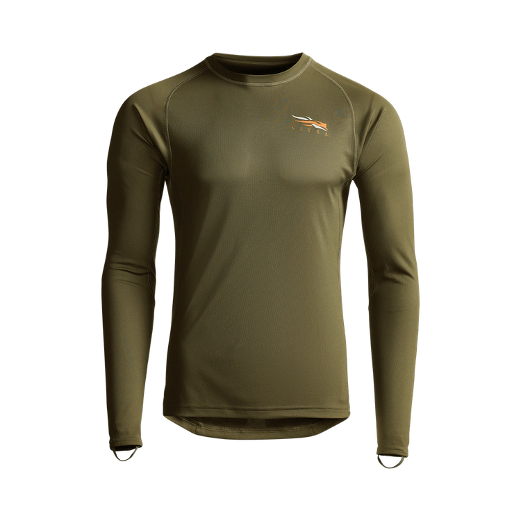 Sitka Core Lightweight Crew Long Sleeve - Pyrite - M - Mansfield Hunting & Fishing - Products to prepare for Corona Virus