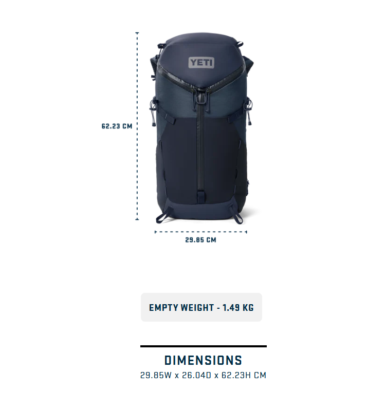 Yeti Mens Skala 32L Backpack - - Mansfield Hunting & Fishing - Products to prepare for Corona Virus