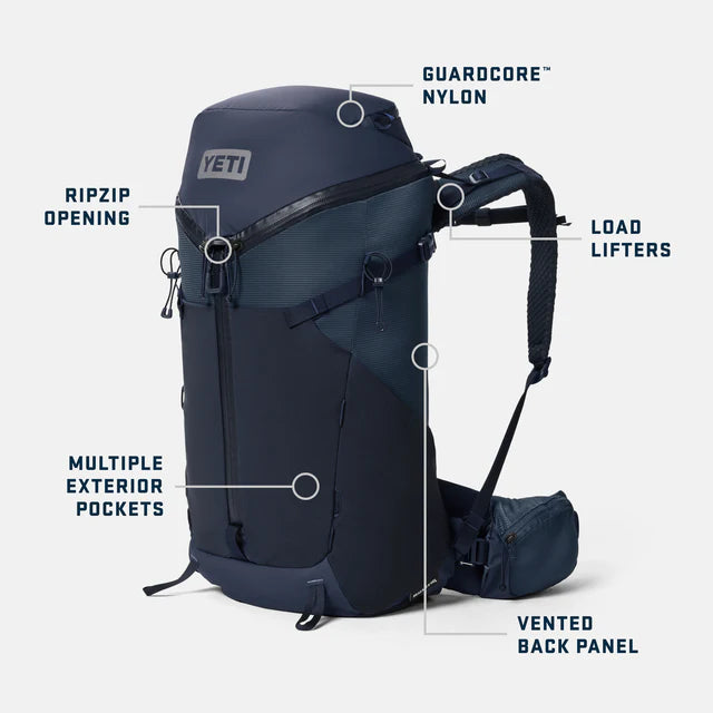 Yeti Mens Skala 40L Backpack - - Mansfield Hunting & Fishing - Products to prepare for Corona Virus