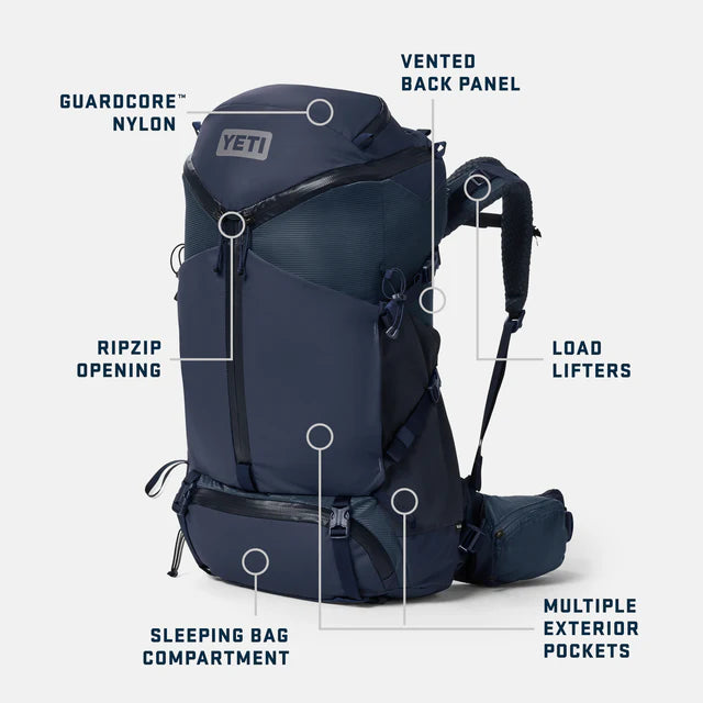 Yeti Mens Skala 50L Backpack - - Mansfield Hunting & Fishing - Products to prepare for Corona Virus