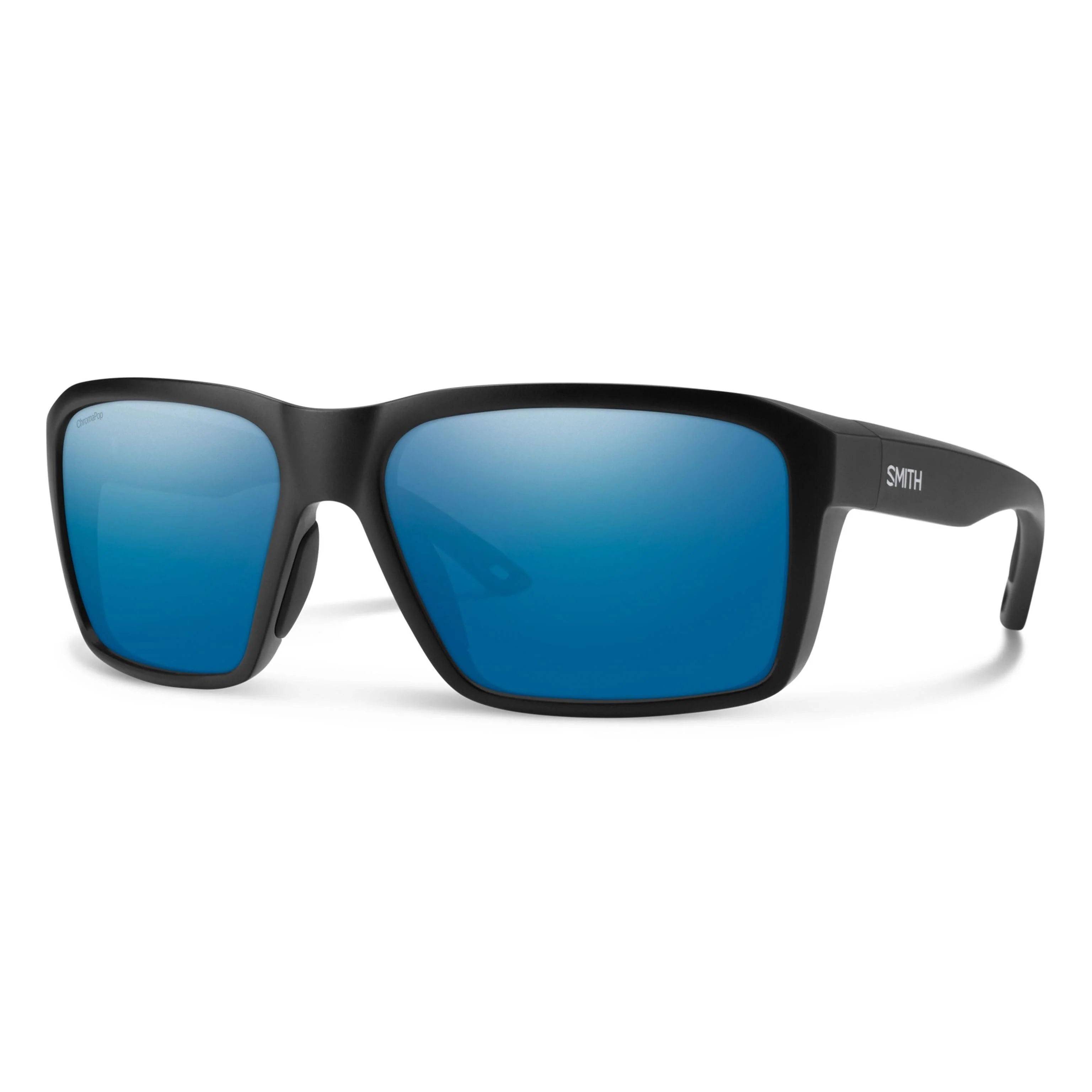 Smith Optics Backcast - Matte Black Frame ChromaPop Glass Polarized Blue Mirror Lense