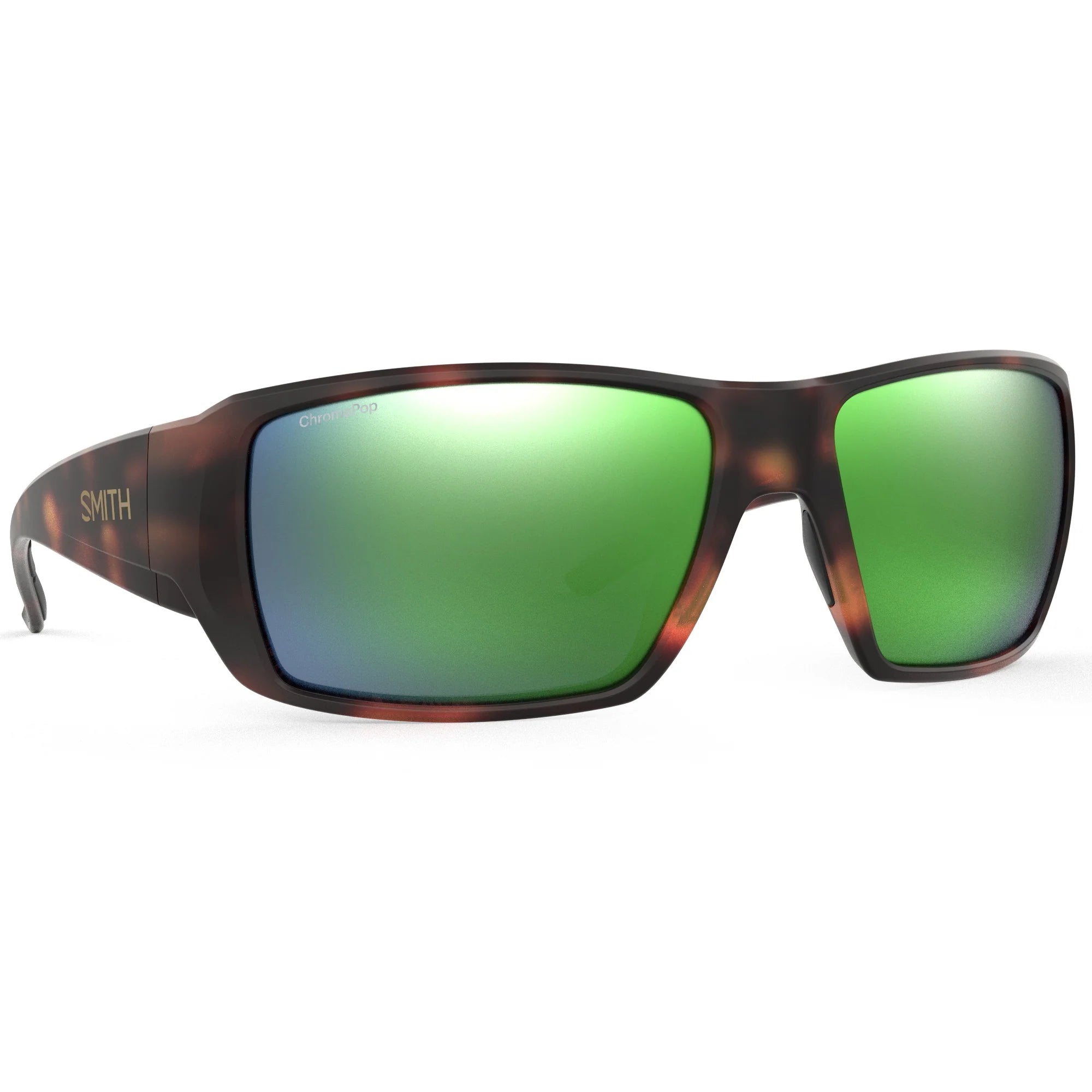 Smith Optics Guide'S Choice XL - Tortoise Frame Brown Green ChromaPop Lens Sunglasses - - Mansfield Hunting & Fishing - Products to prepare for Corona Virus