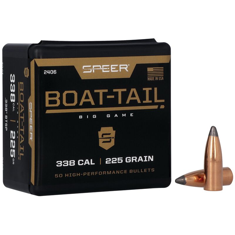 Speer Soft Point Boat Tail 338 Cal 225 Gr Projectiles - 50Pk -  - Mansfield Hunting & Fishing - Products to prepare for Corona Virus