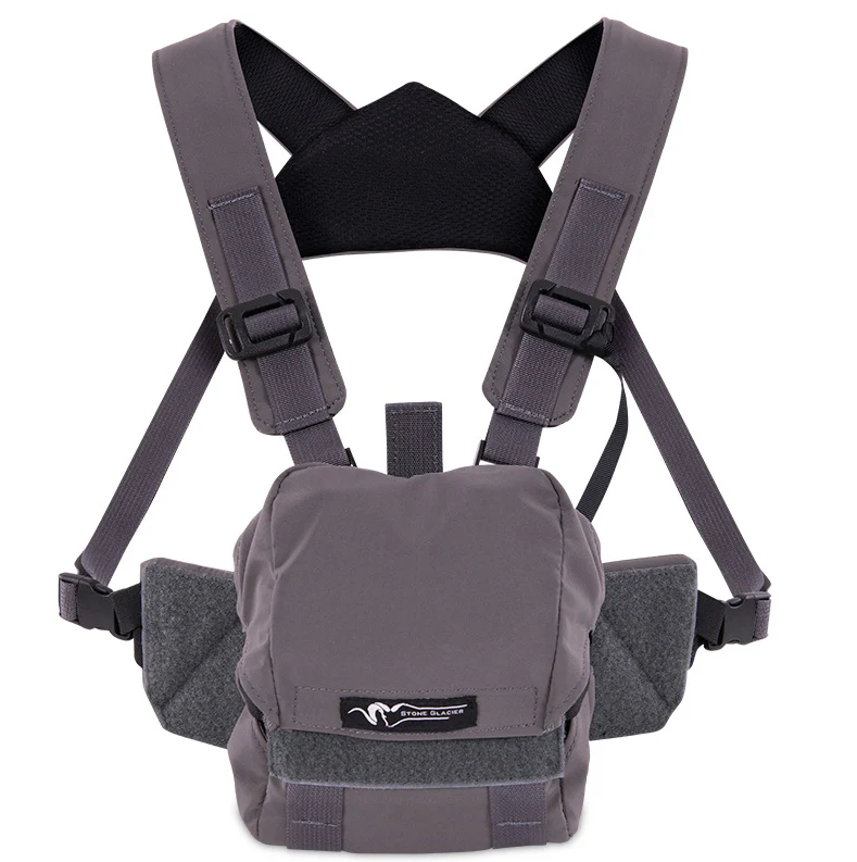 Stone Glacier Sentinel Bino Harness - LARGE / GRANITE GRAY - Mansfield Hunting & Fishing - Products to prepare for Corona Virus