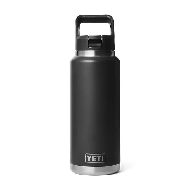 Yeti Rambler 36oz C Straw Bottle (1065ml) - 36OZ / BLACK - Mansfield Hunting & Fishing - Products to prepare for Corona Virus