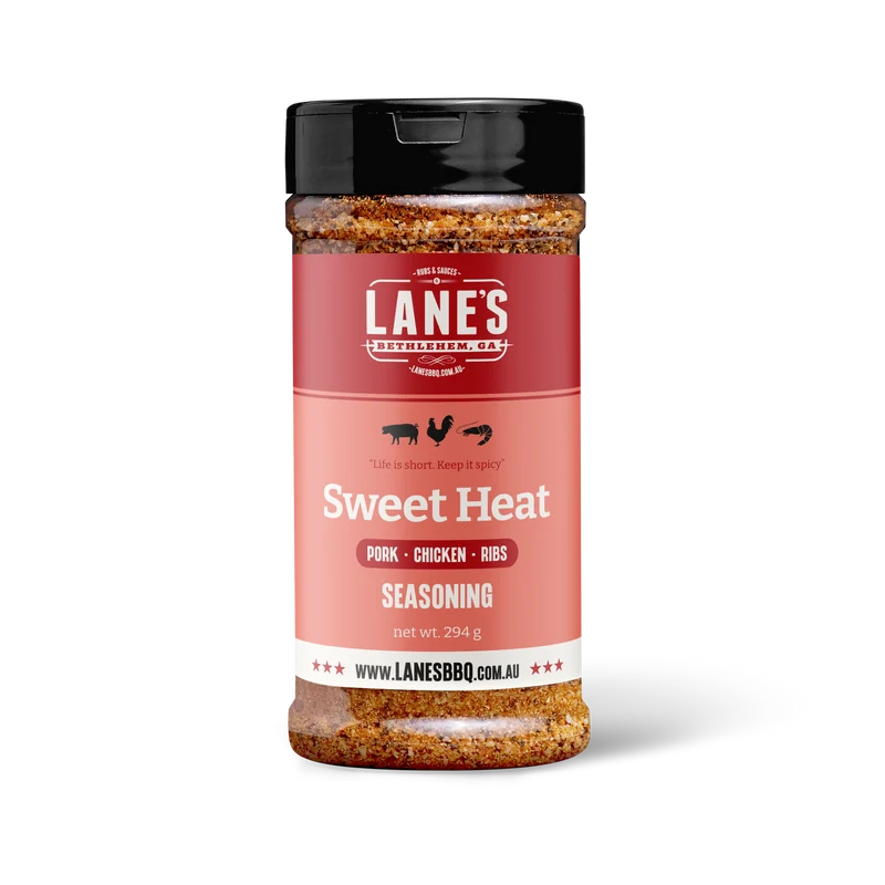 Lanes BBQ Seasoning - SWEET HEAT - Pitmaster 340g - 340 GM - Mansfield Hunting & Fishing - Products to prepare for Corona Virus