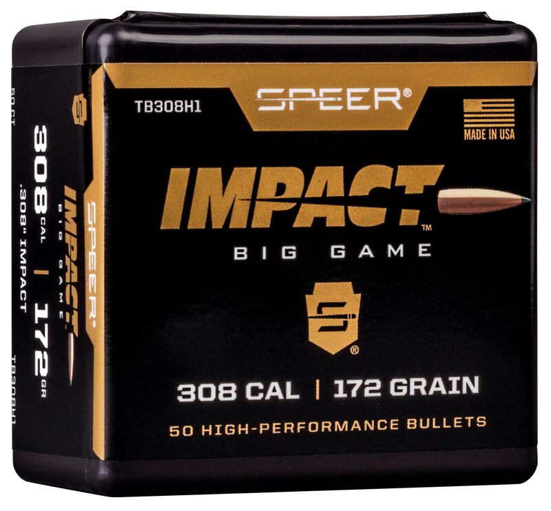 Speer 308 172gr Impact 50pk -  - Mansfield Hunting & Fishing - Products to prepare for Corona Virus