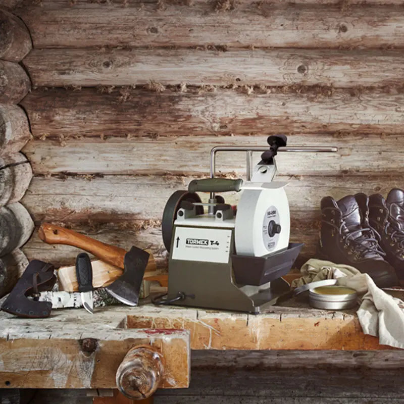 Tormek T-4 Bushcraft Machine Inc- KJ-45, SVA-170 - - Mansfield Hunting & Fishing - Products to prepare for Corona Virus