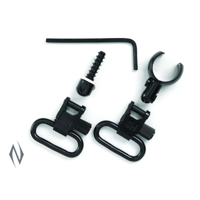 Uncle Mikes Swivels QD 115 CF Blued Half Band Dia .630-.674 - - Mansfield Hunting & Fishing - Products to prepare for Corona Virus