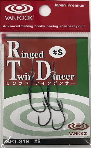 Vanfook Ringed Twin Dancer 2pc assist Hooks #S - - Mansfield Hunting & Fishing - Products to prepare for Corona Virus