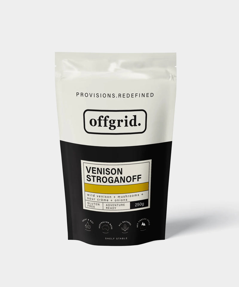 Offgrid Provisions Venison Stroganoff (Limited Edition) - 250g -  - Mansfield Hunting & Fishing - Products to prepare for Corona Virus