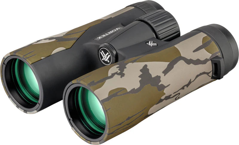 Vortex Crossfire HD 10x42 Mossy Oak Bottomland Camo Binoculars - - Mansfield Hunting & Fishing - Products to prepare for Corona Virus