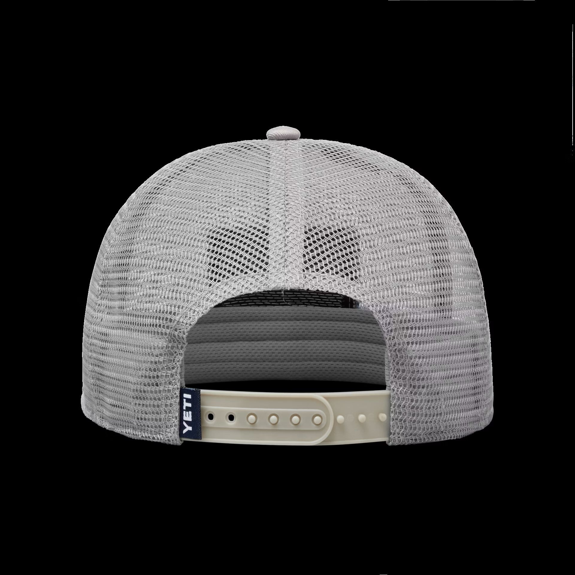 White yeti hat top