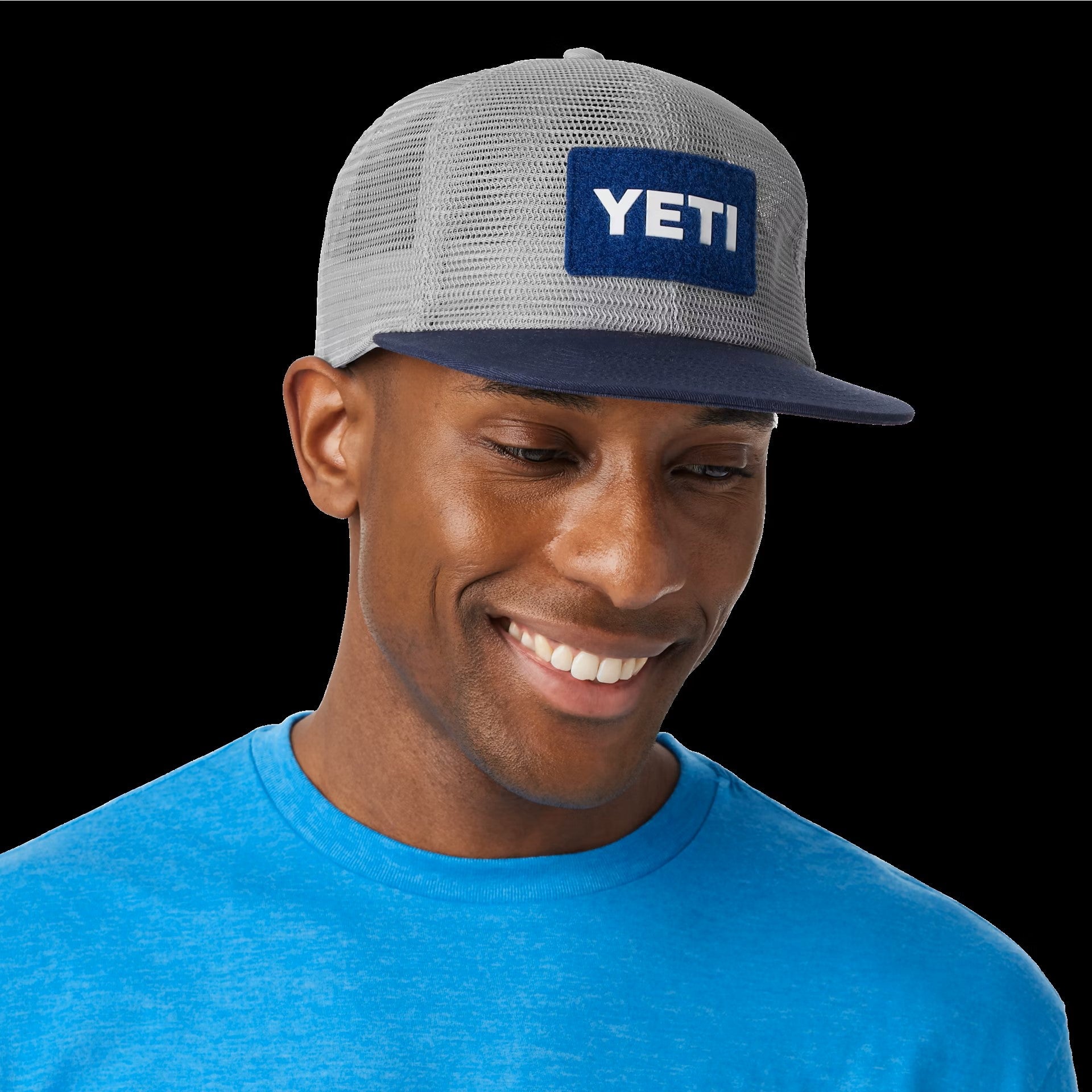 Yeti Velcro B Mesh Hat - GREY/NAVY - Mansfield Hunting & Fishing - Products to prepare for Corona Virus